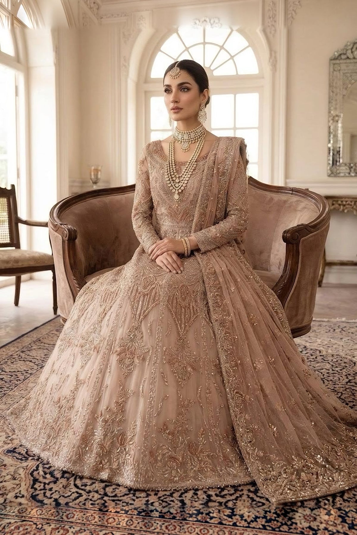 Rose Gold Embellished Bridal Gown · detail · view 2