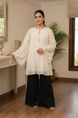 Blossom: Chiffon 2-Piece Suit · Ivory · view 1