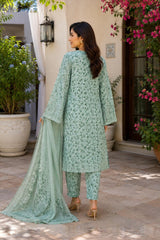 Sage Green Printed Lawn Suit · Sage green · view 2