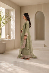 Embroidered Doria Three-Piece Suit · Sage · view 2