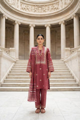 Embroidered Lawn Suit · Rosewood · view 1
