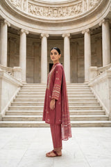 Embroidered Lawn Suit · Rosewood · view 2