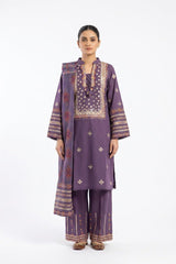 Embroidered Lawn Suit · Violet · view 1