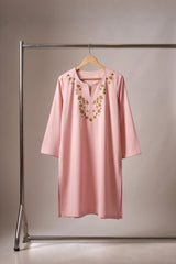 Embroidered Lawn Kurti · Blush pink · view 4