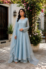 Royal Elegance in Sky Blue · Sky blue · view 4